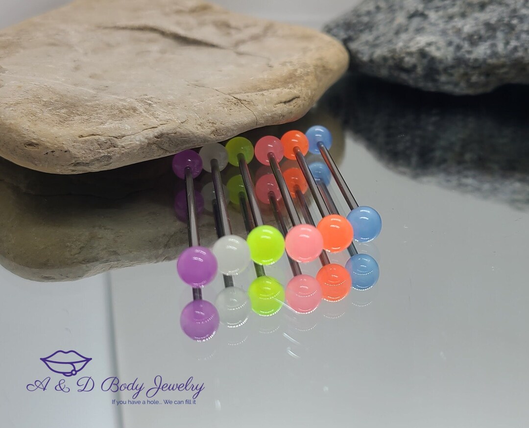 Glow in the dark industrial barbell deals