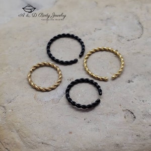 Rounded End Cut Rings ~ Hoops ~ Braided ~ Annealed ~ 14, 16, 18, & 20 Gauge