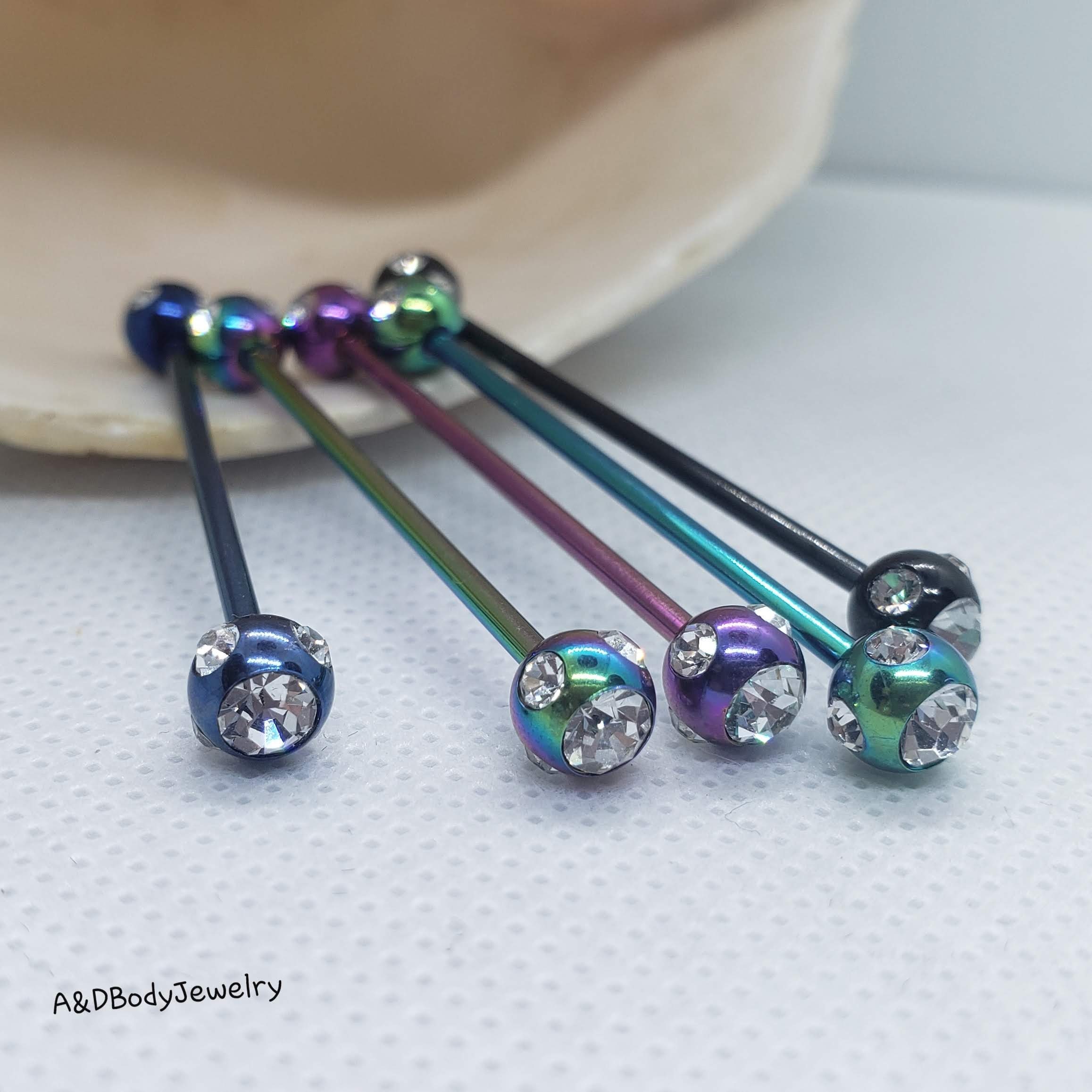 Surgical Steel Industrial Barbell-Infinity 14 Gauge| Body Piercing Surgical Steel Industrial Barbell-Infinity 14 Gauge| Body Piercing