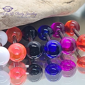 UV Ball Barbell ~ Tongue or Nipple ~
