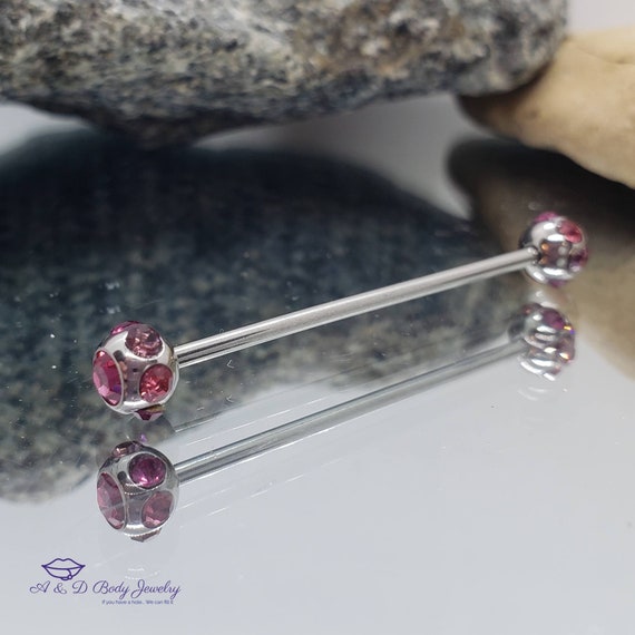 Pink industrial shop piercing