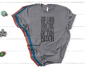 The Lion The Witch the Audacity of This Bitch Unisex Shirt