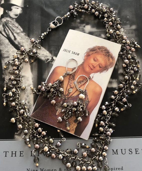 Vintage Julie Shaw Tahitian Pearl Necklace & Earr… - image 2