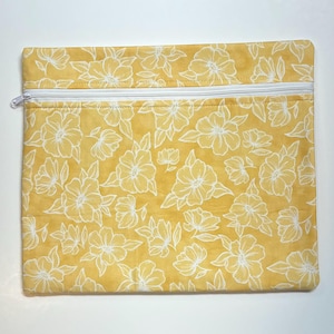 Soft Yellow Floral Project Bag