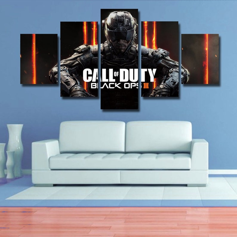 Call Of Duty Wall Art Call Of Duty Poster Canvas Home Decor Etsy