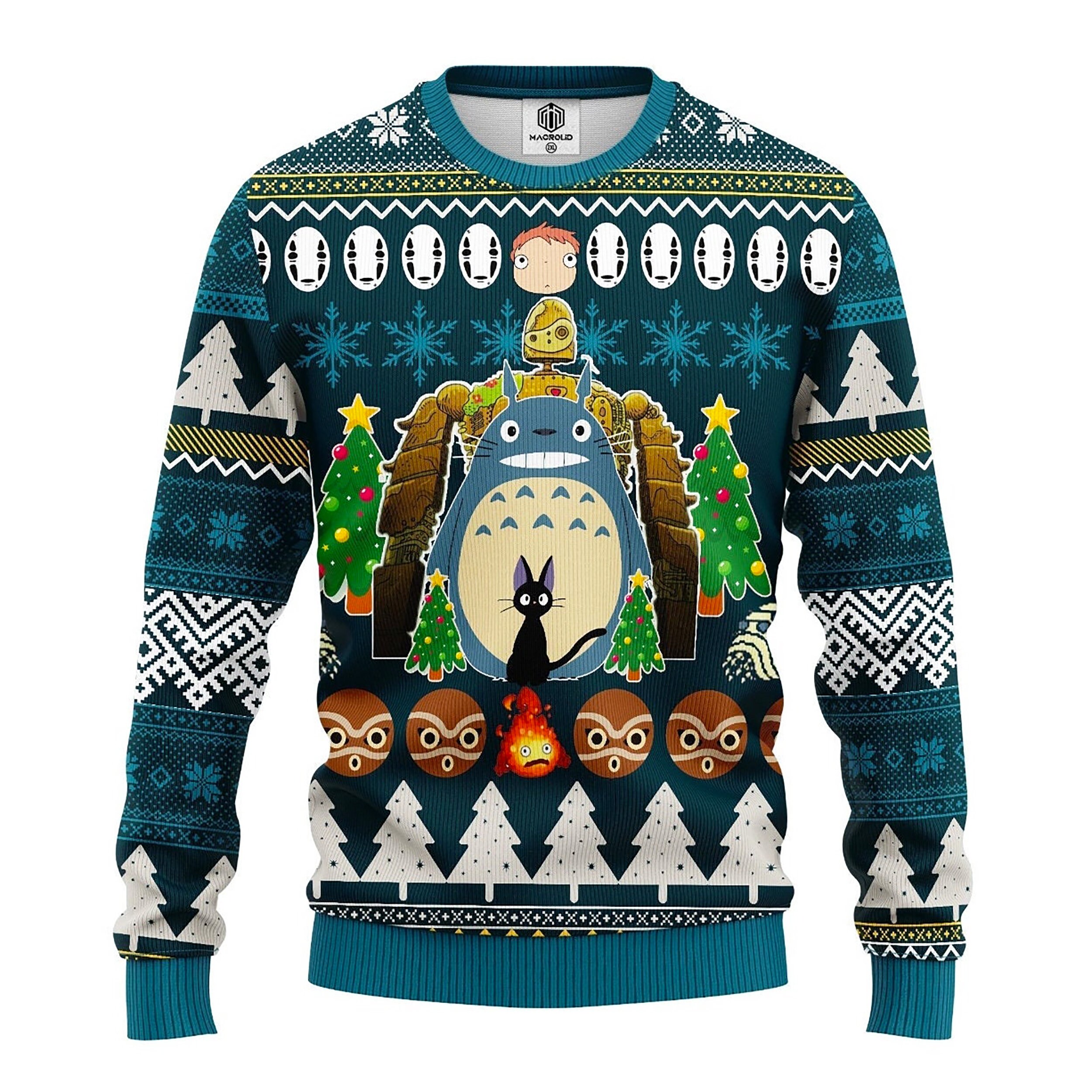 Totoro Xmas Sweater - Etsy