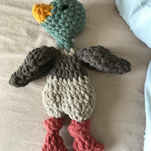Mini Mallard Duke Snuggler, Duck Cuddler, Baby Lovey