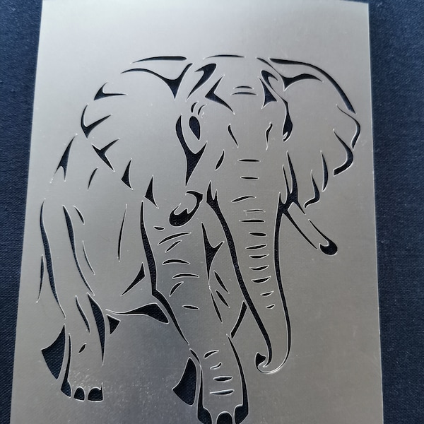 Elephant Stencil Etsy