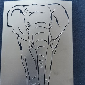 No1864 Pochoir d’éléphant, flexible, réutilisable, 125mic, décor de mur, décor à la maison, peinture de meubles, fabrication de carte, pochoirs d’artisanat de BitOfEverythingByB