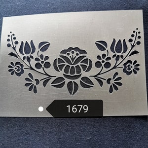 Hungarian folk stencil,flexible,reusable,125mic,wall decor,home decor,furniture painting,card making,craft stencils from BitofeverythingByB