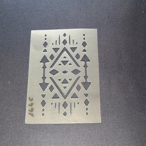 Pochoir de modèle de Navajo, flexible, réutilisable, 125micron, décor de mur, décor à la maison, peinture de meubles, fabrication de carte, pochoirs d’artisanat de BitofeverythingbyB