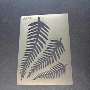 Pochoir en feuilles de fougère, flexible, réutilisable, 125micron, décoration murale, décoration intérieure, peinture de meubles, fabrication de cartes, pochoir artisanal de BitofeverythingbyB