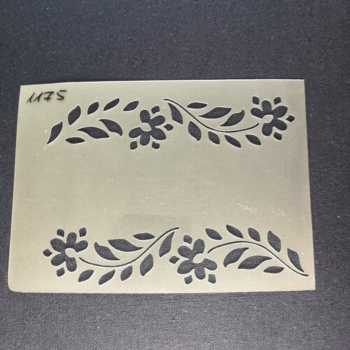 Flower Border Stencil Furniture Painting Sign Making Wall Etsy