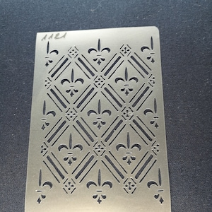 Pochoir Fleur de Lis, flexible, réutilisable, 125micron, décoration murale, décoration intérieure, peinture de meubles, fabrication de cartes, pochoir artisanal de BitofeverythingbyB