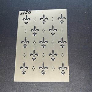 Pochoir Fleur de Lis, flexible, réutilisable, 125micron, décoration murale, décoration intérieure, peinture de meubles, fabrication de cartes, pochoir artisanal de BitofeverythingbyB