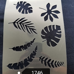No1746 Tropical leaves stencil,flexible,reusable,125micron,wall,home decor,furniture painting,card making stencils from BitOfEverythingByB