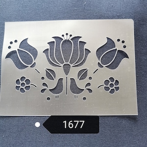 Hungarian folk stencil,flexible,reusable,125mic,wall decor,home decor,furniture painting,card making,craft stencils from BitofeverythingByB
