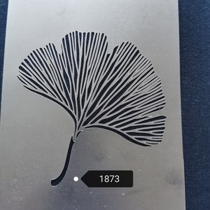 No1873 Ginko stencil,flexible,reusable,125mic,wall decor,home decor,furniture painting,card making, craft stencils from BitOfEverythingByB