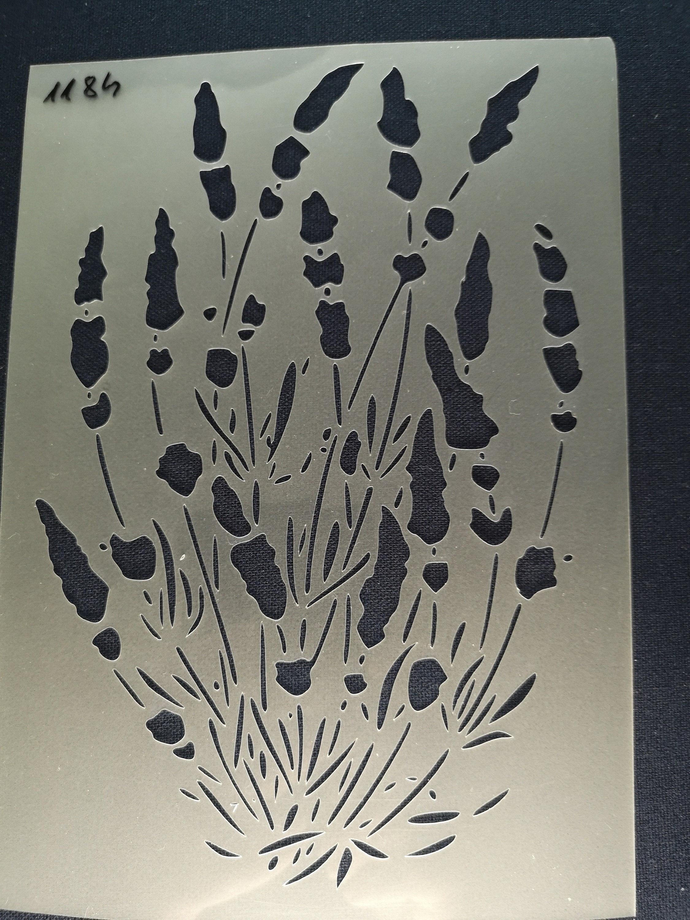 Lavender Stencilflexiblereusable125micronwall Decorhome Etsy UK