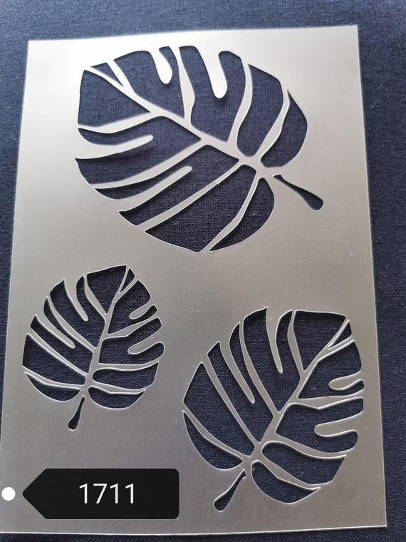 Tropical leaf stencil,flexible,reusable,125mic,wall decor,home  decor,furniture painting,card making,craft stencils from BitofeverythingByB