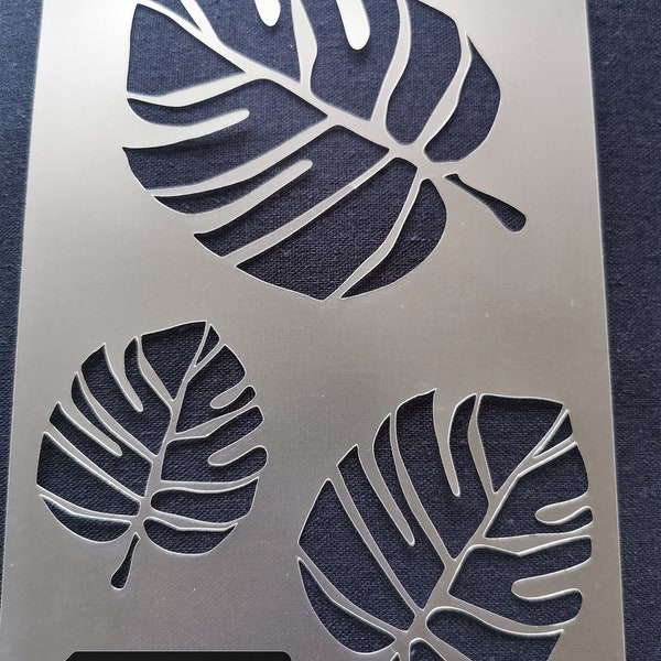 Tropical leaf stencil,flexible,reusable,125mic,wall decor,home decor,furniture painting,card making,craft stencils from BitofeverythingByB