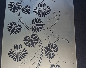 Pochoir damais, flexible, réutilisable, 125micron, décoration murale, décoration intérieure, peinture de meubles, fabrication de cartes, pochoir artisanal de BitofeverythingbyB
