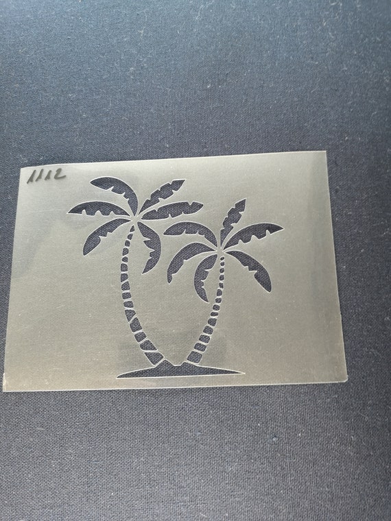 Tropical leaf stencil,flexible,reusable,125mic,wall decor,home  decor,furniture painting,card making,craft stencils from BitofeverythingByB