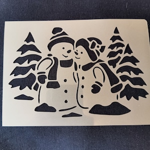 Pochoir de Noël, flexible, réutilisable, 125 microns, décoration murale, décoration d'intérieur, peinture de meubles, fabrication de cartes, pochoirs artisanaux de BitofeverythingByB