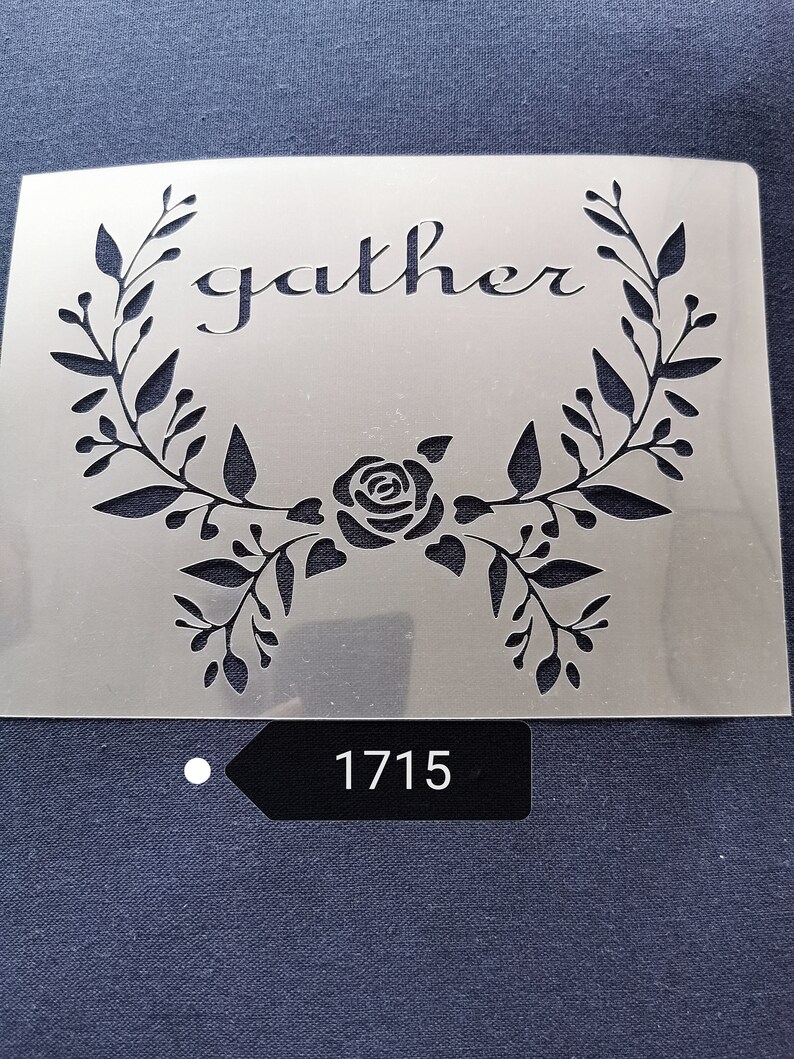 Gather stencil,flexible,reusable,125micron,wall decor,home decor,furniture painting,card making,craft stencils from BitofeverythingByB