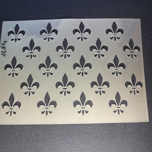 Pochoir Fleur de lis, flexible, réutilisable, 125mic, décoration murale, maison, décoration, peinture de meubles, fabrication de cartes, pochoir artisanal de BitofeverythingbyB
