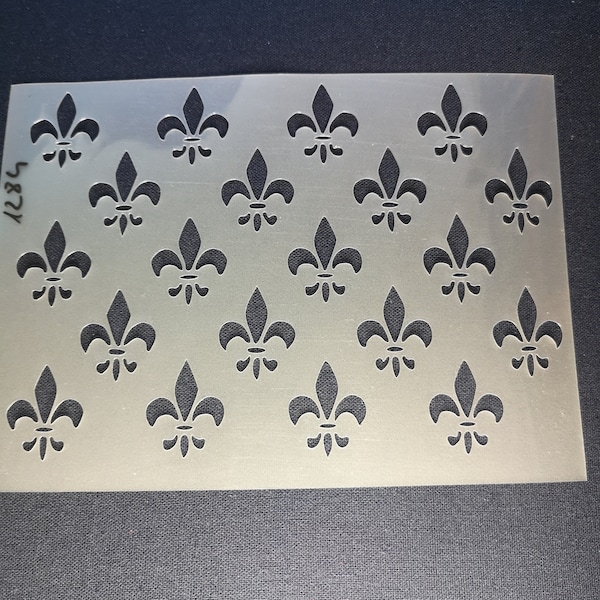 Fleur de lis stencil,flexible,reusable,125mic,wall decor,home,decor,furniture painting,card making,craft stencil from BitofeverythingbyB