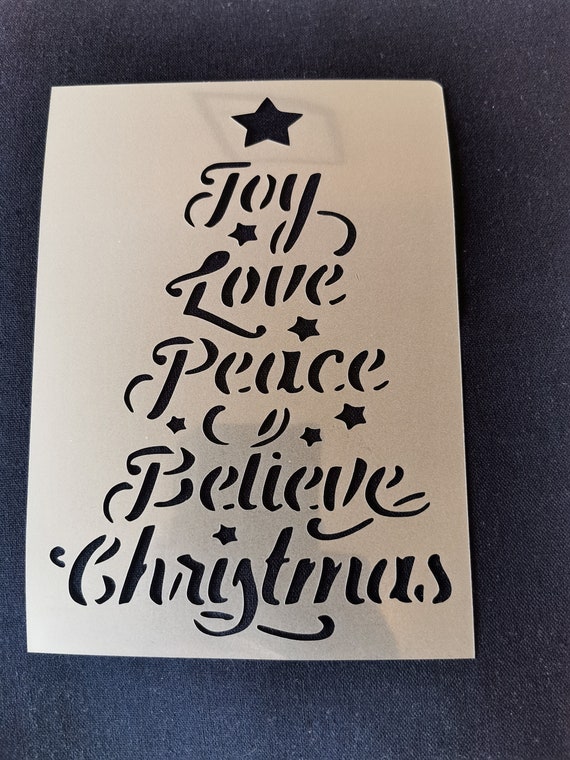 Christmas stencil,flexible,reusable,125mic,wall decor,home decor,furniture  painting,card making,craft stencils from BitofeverythingByB