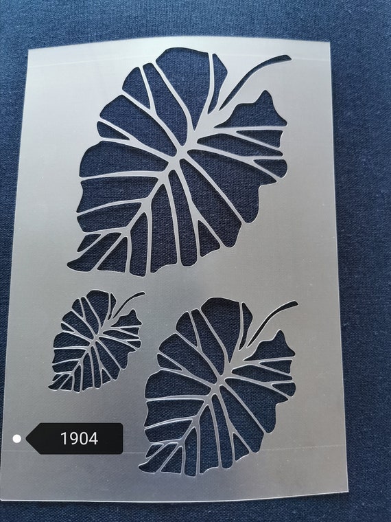 No1904 Leaf stencil,flexible,reusable,125mic,wall decor,home  decor,furniture painting,card making,craft stencils from BitOfEverythingByB