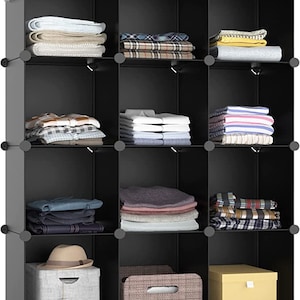 71 Portable Fabric Clothes Storage Closet Organizer Shelf