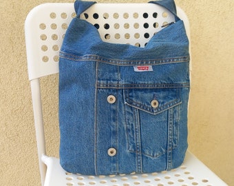 Sac bandoulière en jean Sac zippé