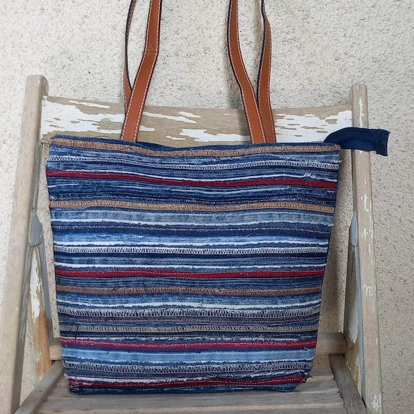 Bolso de hombro vaquero Bolso patchwork