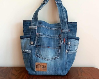 Sac à Bandoulière/fourre-tout Femme - Recyclé Fait Main - Violet