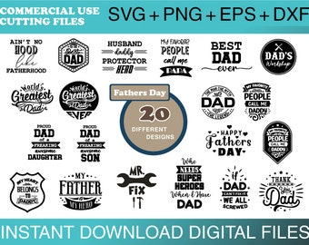 Fathers Day SVG Bundle-Fathers Day Svg- Father's day Svg-Dad Svg-Independence day Svg-Best Dad, Svg Cricut, Silhouette, Cameo, Iron on Vinyl