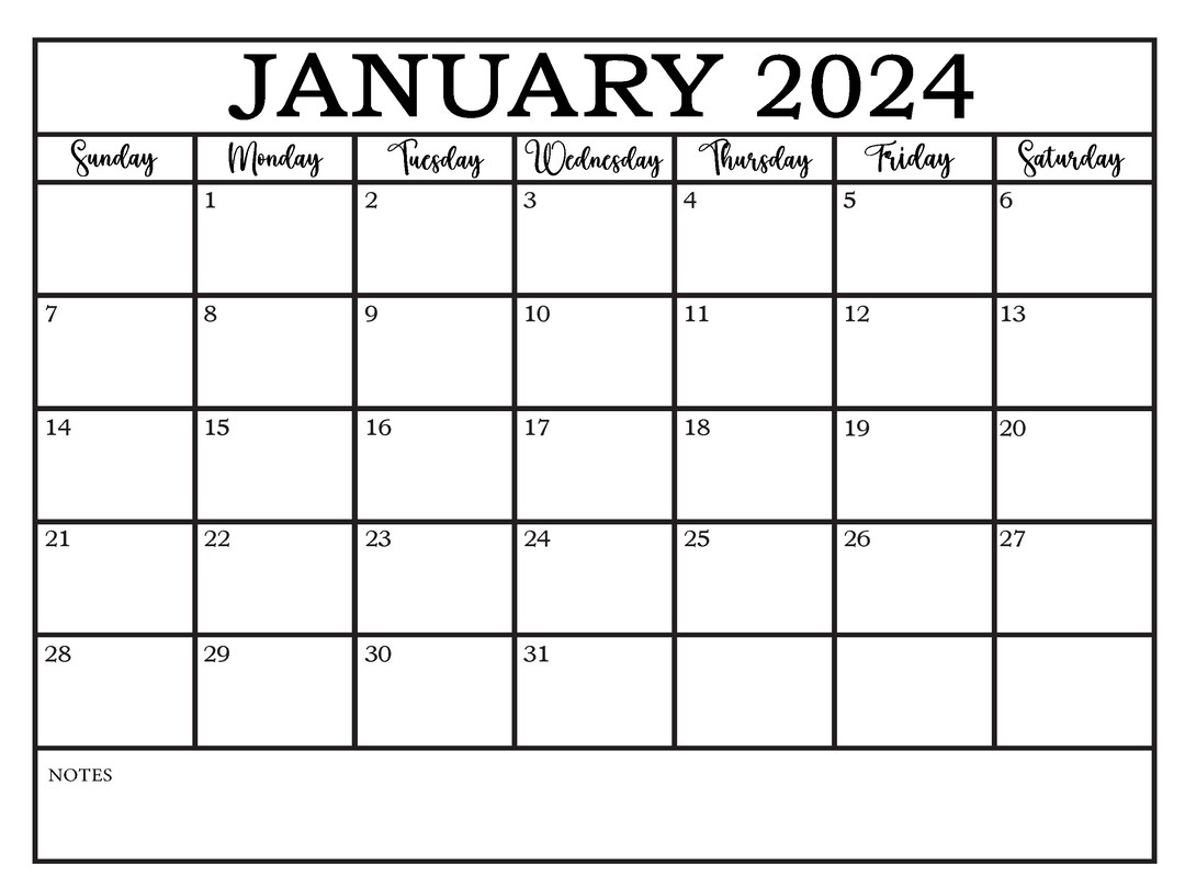 Simple january calendar sheet 2023 printable january 2023 calendar