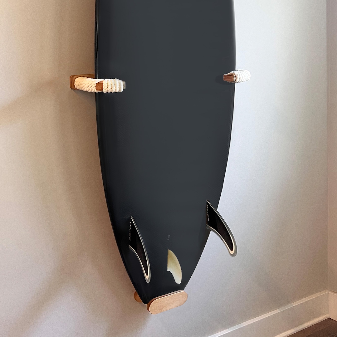 Surfboard Locking Rack Vertical Twist Lock Surfboard Rack -wood Surfboard Rack-surfboard Wall ...