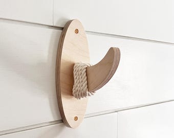 Single Coastal Towel Wall Hooks- Coastal Coat Hooks- Beach Hook Decor- Beach Towel Holders-Coastal bathroom Hooks-Surf Decor