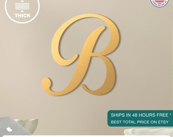 B Single Letter Wall-Hanging Wedding Monogram-B Wooden Single Letter-Nursery Decor-Wooden Monogram Wall Letter-Individual Wood Letter-Bruno
