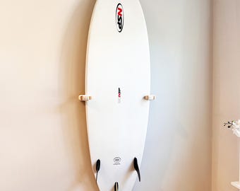Vertical Twist Lock Surfboard Rack -Wood Surfboard Rack-Surfboard Wall Decor Stand-Vertical Surfboard Wall Display- Standup Paddleboard Rack
