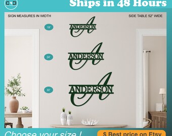 Last Name Monogram Sign- Single Letters Wall-Hanging Wedding Monogram-Wooden Single Letter-Nursery Decor-Wooden Monogram Wall Letter