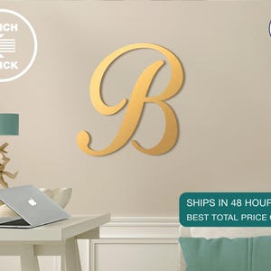 B Single Letter Wall-Hanging Wedding Monogram-B Wooden Single Letter-Nursery Decor-Wooden Monogram Wall Letter-Individual Wood Letter