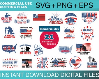 Memorial Day Quote SVG Bundle-Memorial Day Svg-America Svg-USA Svg-Fourth of July Svg-Independence day Svg-Memorial Day Svg files for Cricut