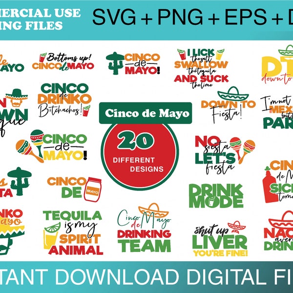 Cinco de Mayo Svg - May 5th Fiesta Svg- Mexico Svg-Fiesta Png-Cinco De Mayo PNG- Cinco de Mayo Bundle-Sombrero svg-Margarita Svg- Cricut svg