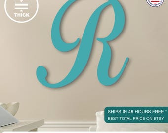 R Single Letter Wall-Hanging Wedding Monogram-R Wooden Single Letter-Nursery Decor-Wooden Monogram Wall Letter-Individual Wood Letter