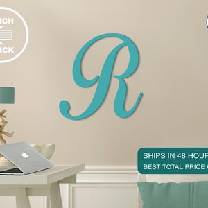 R Single Letter Wall-Hanging Wedding Monogram-R Wooden Single Letter-Nursery Decor-Wooden Monogram Wall Letter-Individual Wood Letter