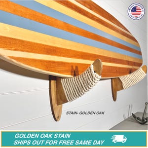 Surfboard Wall Mount Rack- Wood Surfboard Rack- Surfboard wall Decor- Surfboard wall display- Surfboard Rack Mount-Longboard Hook Rack Mount